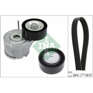 V formos rumbuotas diržas, komplektas INA 529 0380 10