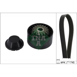 V formos rumbuotas diržas, komplektas INA 529 0408 10