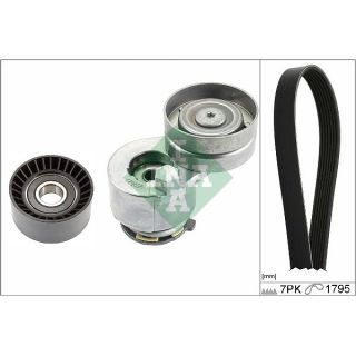 V formos rumbuotas diržas, komplektas INA 529 0412 10