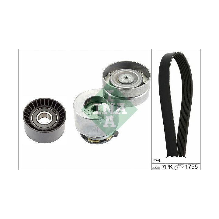 V formos rumbuotas diržas, komplektas INA 529 0412 10