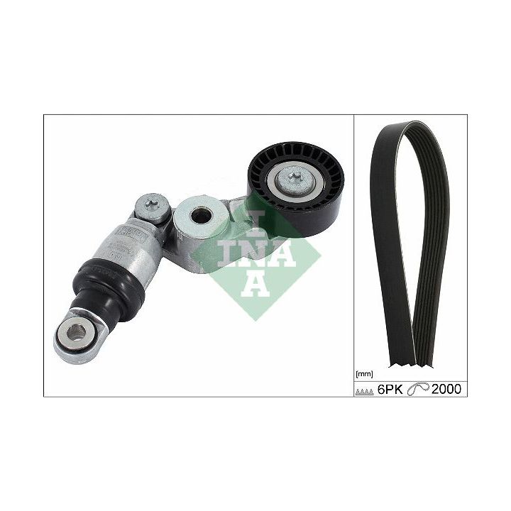 V formos rumbuotas diržas, komplektas INA 529 0413 10