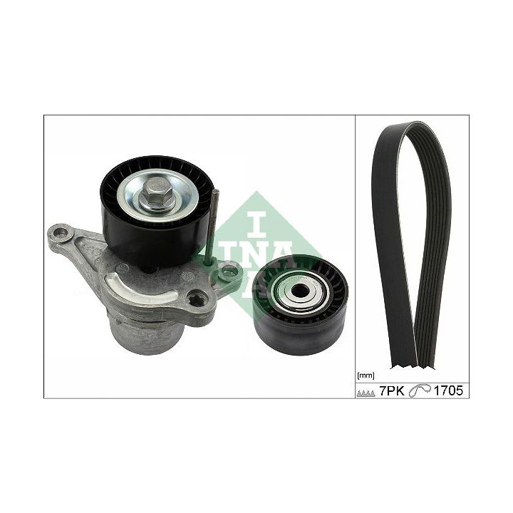 V formos rumbuotas diržas, komplektas INA 529 0423 10