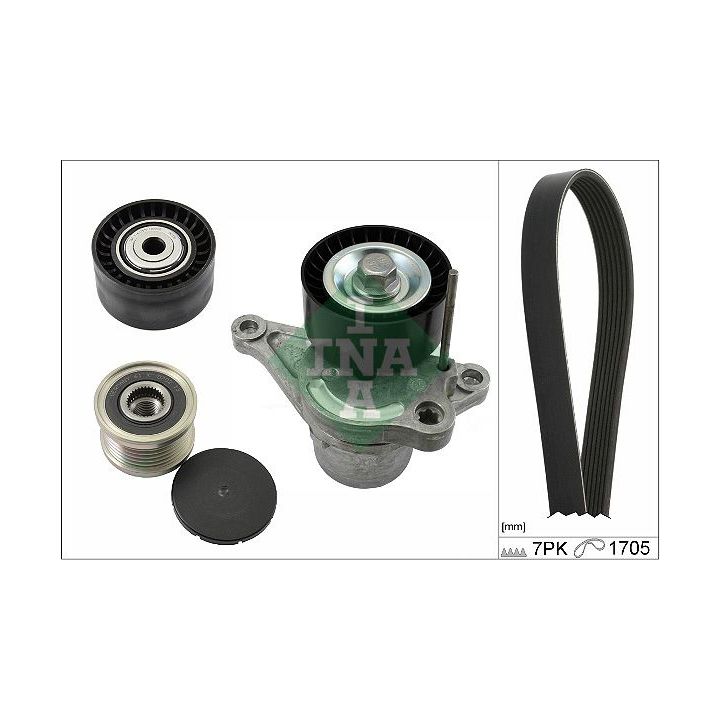 V formos rumbuotas diržas, komplektas INA 529 0423 20