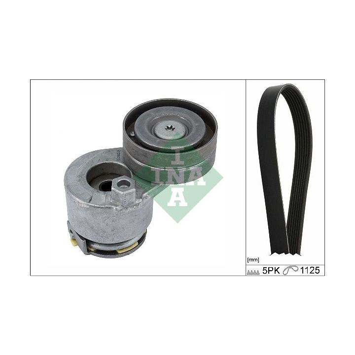 V formos rumbuotas diržas, komplektas INA 529 0427 10