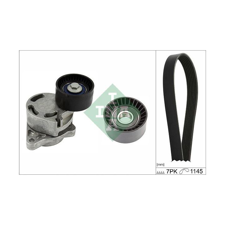 V formos rumbuotas diržas, komplektas INA 529 0432 10