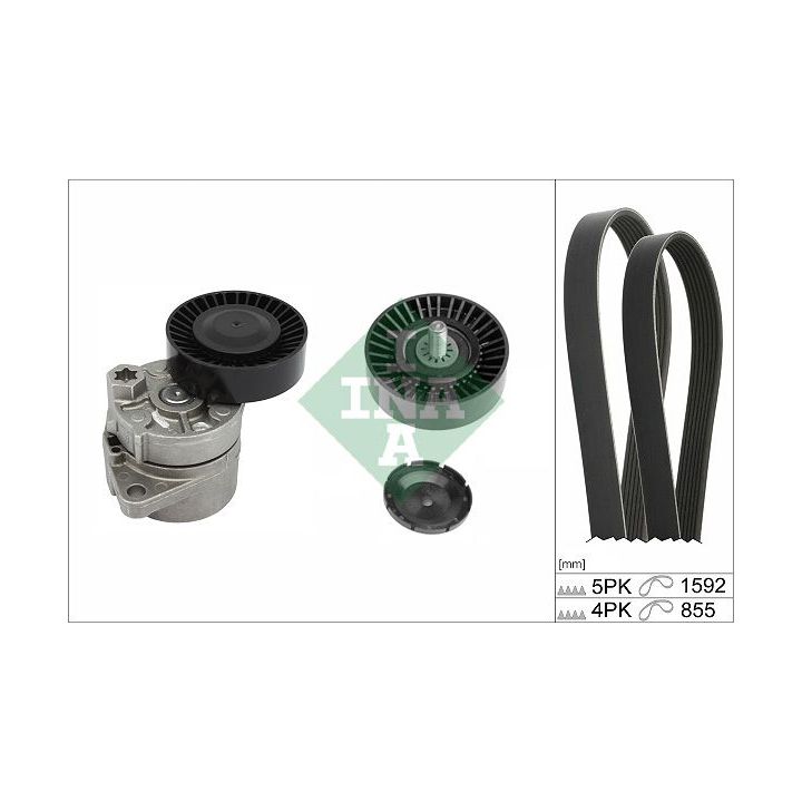 V formos rumbuotas diržas, komplektas INA 529 0439 10