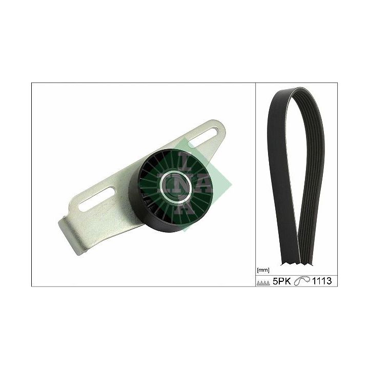 V formos rumbuotas diržas, komplektas INA 529 0441 10