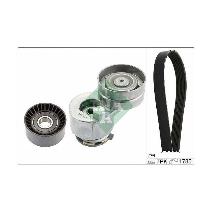 V formos rumbuotas diržas, komplektas INA 529 0453 10