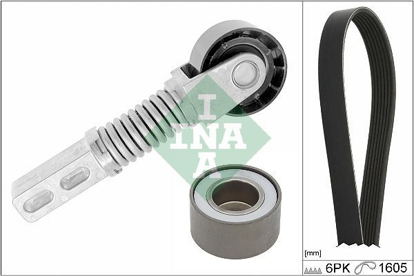 V formos rumbuotas diržas, komplektas INA 529 0464 10