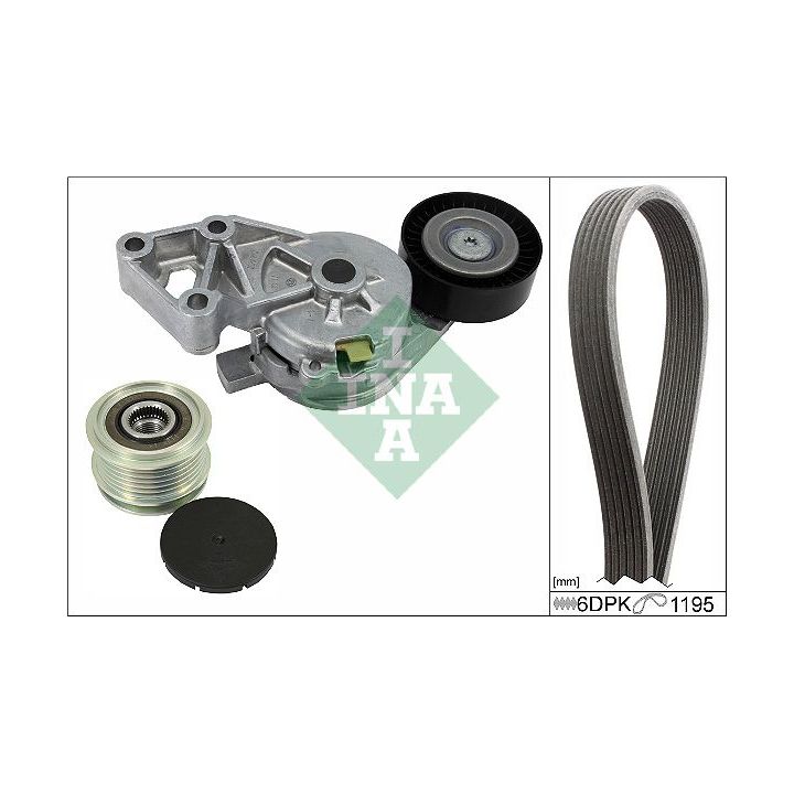 V formos rumbuotas diržas, komplektas INA 529 0465 20