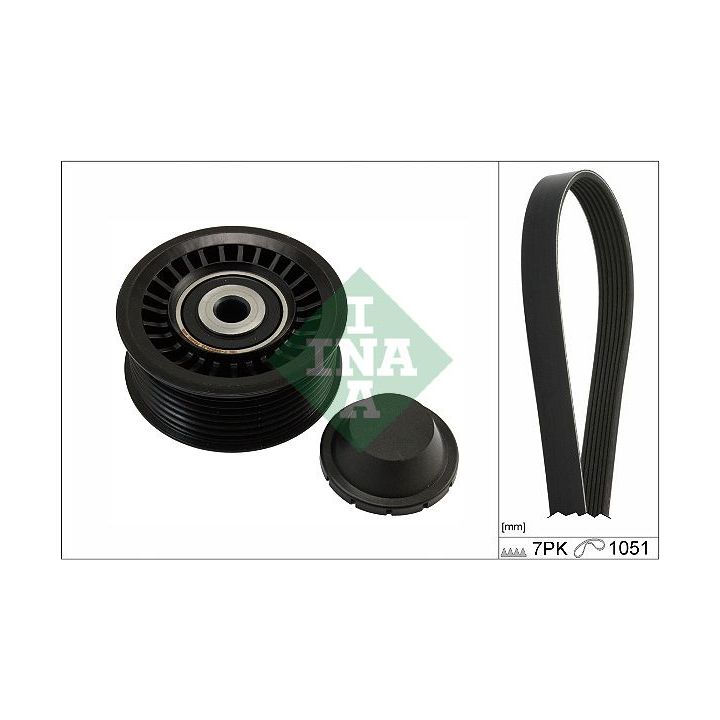 V formos rumbuotas diržas, komplektas INA 529 0486 10