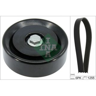 V formos rumbuotas diržas, komplektas INA 529 0496 10