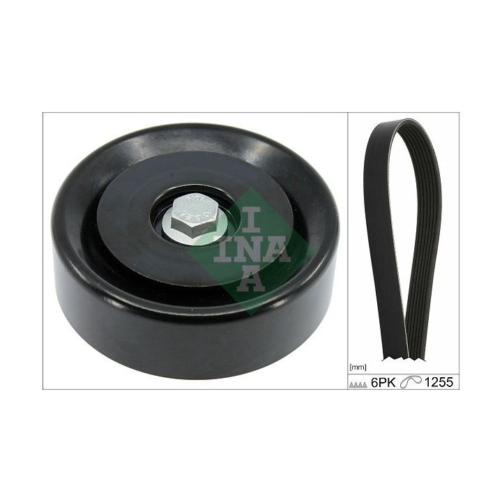 V formos rumbuotas diržas, komplektas INA 529 0496 10