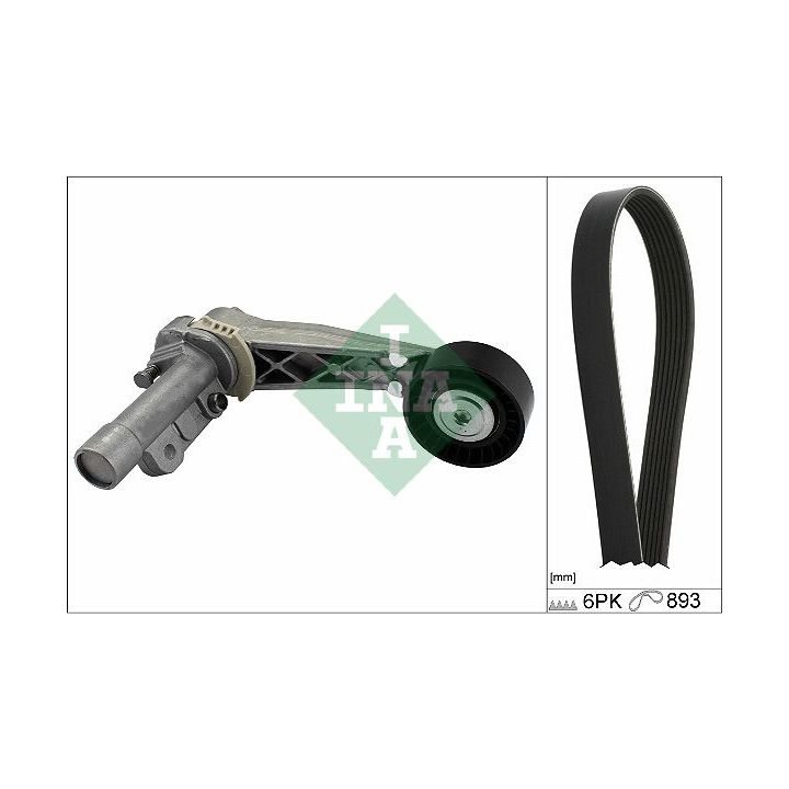 V formos rumbuotas diržas, komplektas INA 529 0503 10