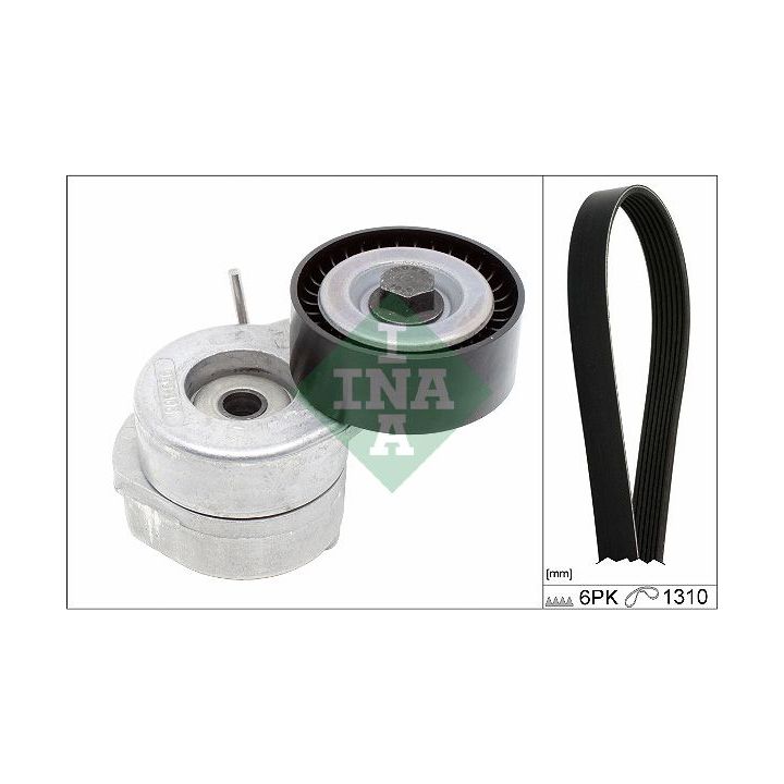 V formos rumbuotas diržas, komplektas INA 529 0506 10