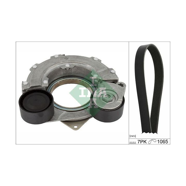 V formos rumbuotas diržas, komplektas INA 529 0507 10