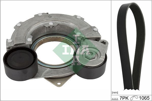 V formos rumbuotas diržas, komplektas INA 529 0507 10