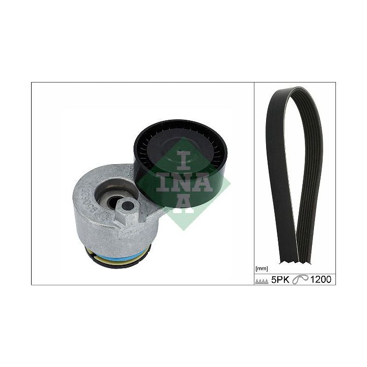 V formos rumbuotas diržas, komplektas INA 529 0511 10