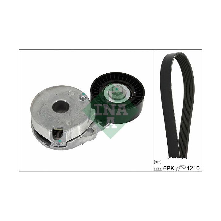 V formos rumbuotas diržas, komplektas INA 529 0512 10