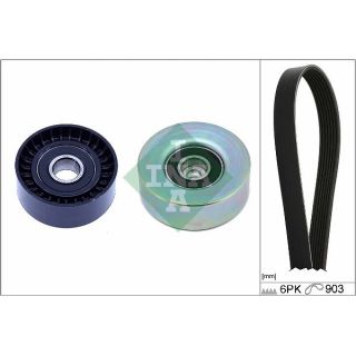 V formos rumbuotas diržas, komplektas INA 529 0531 10