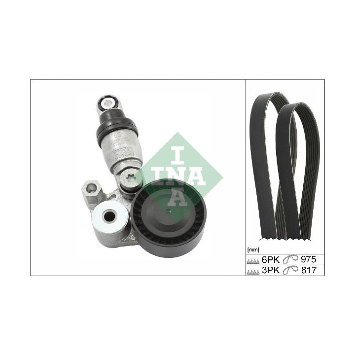 V formos rumbuotas diržas, komplektas INA 529 0540 10