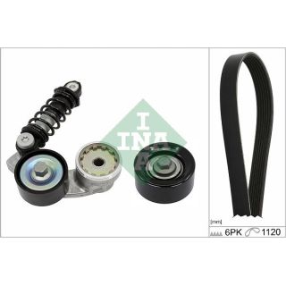 V formos rumbuotas diržas, komplektas INA 529 0546 10