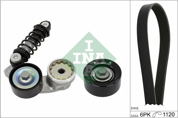 V formos rumbuotas diržas, komplektas INA 529 0546 10