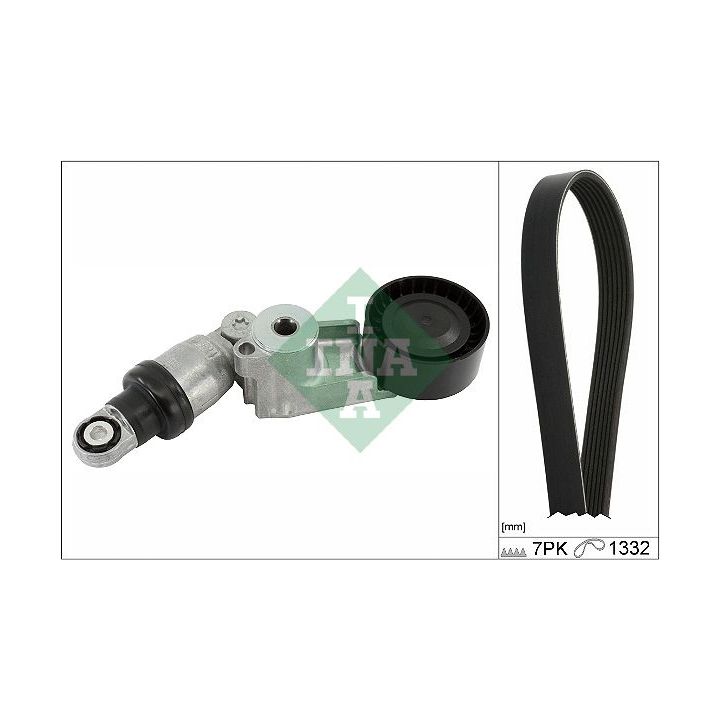 V formos rumbuotas diržas, komplektas INA 529 0555 10