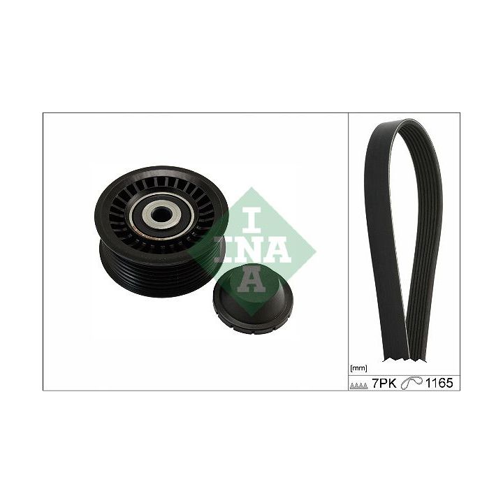 V formos rumbuotas diržas, komplektas INA 529 0564 10