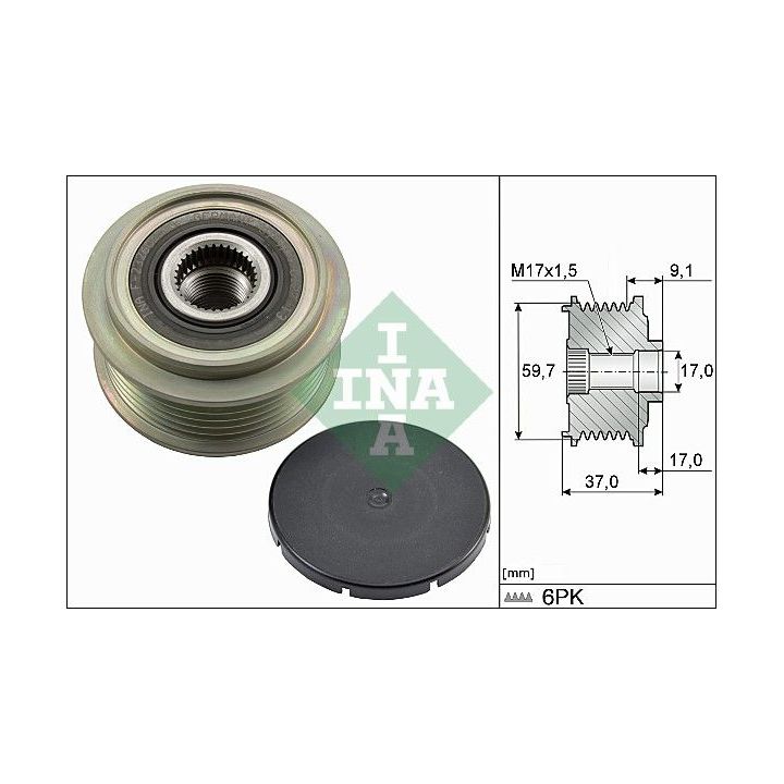 Laisvos eigos sankaba, kint. sr. generatorius INA 535 0035 10