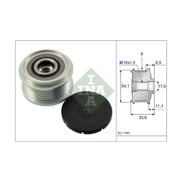 Laisvos eigos sankaba, kint. sr. generatorius INA 535 0059 10