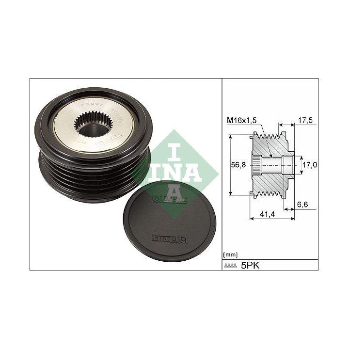 Laisvos eigos sankaba, kint. sr. generatorius INA 535 0071 30