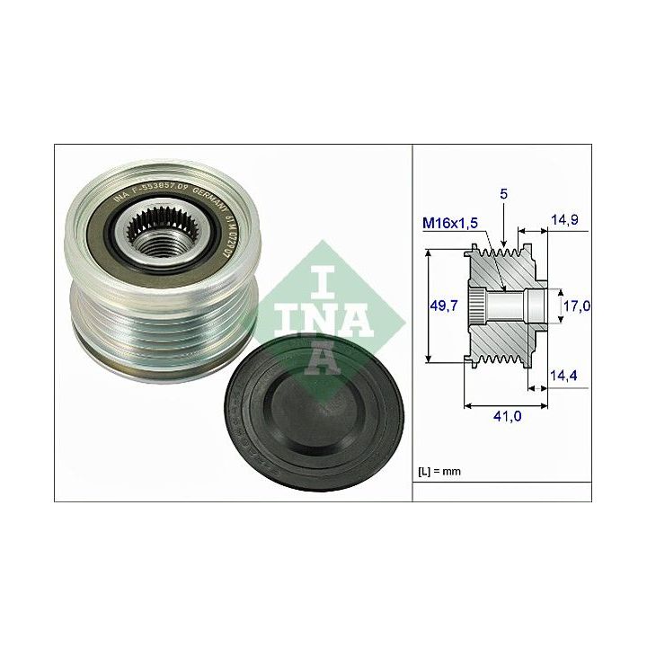 Laisvos eigos sankaba, kint. sr. generatorius INA 535 0101 10