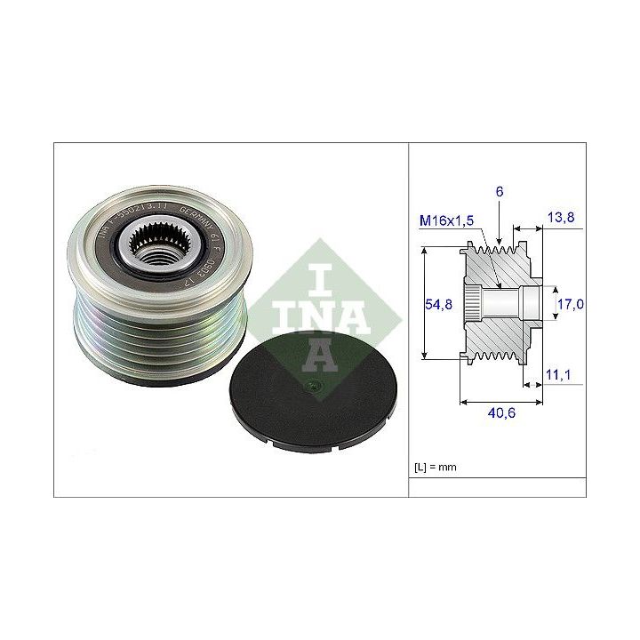 Laisvos eigos sankaba, kint. sr. generatorius INA 535 0102 10