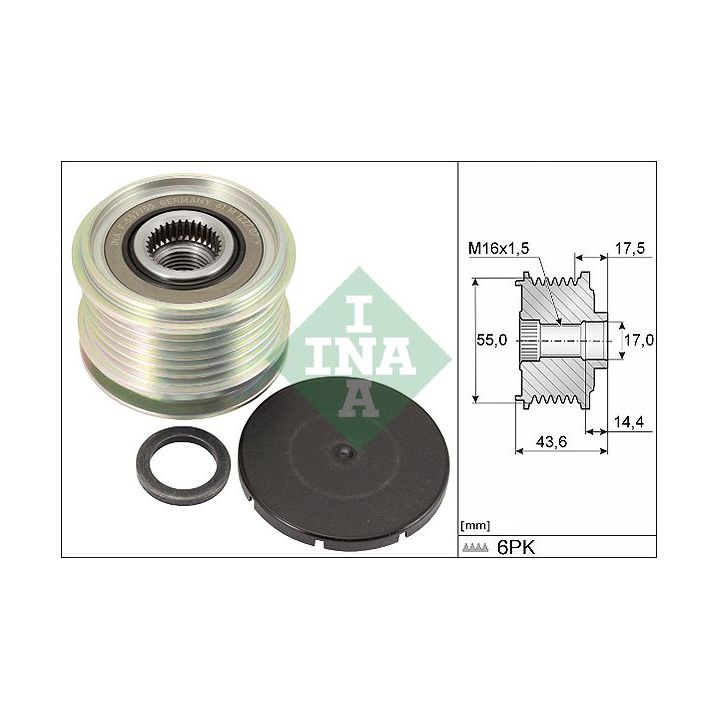 Laisvos eigos sankaba, kint. sr. generatorius INA 535 0105 10