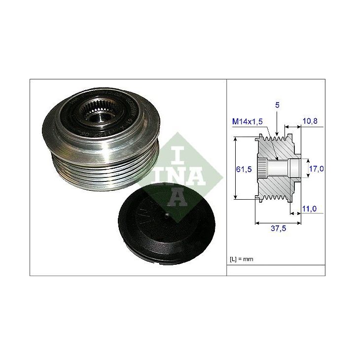 Laisvos eigos sankaba, kint. sr. generatorius INA 535 0107 10