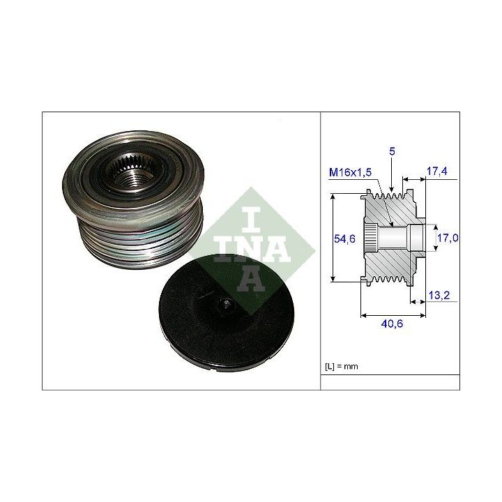 Laisvos eigos sankaba, kint. sr. generatorius INA 535 0109 10