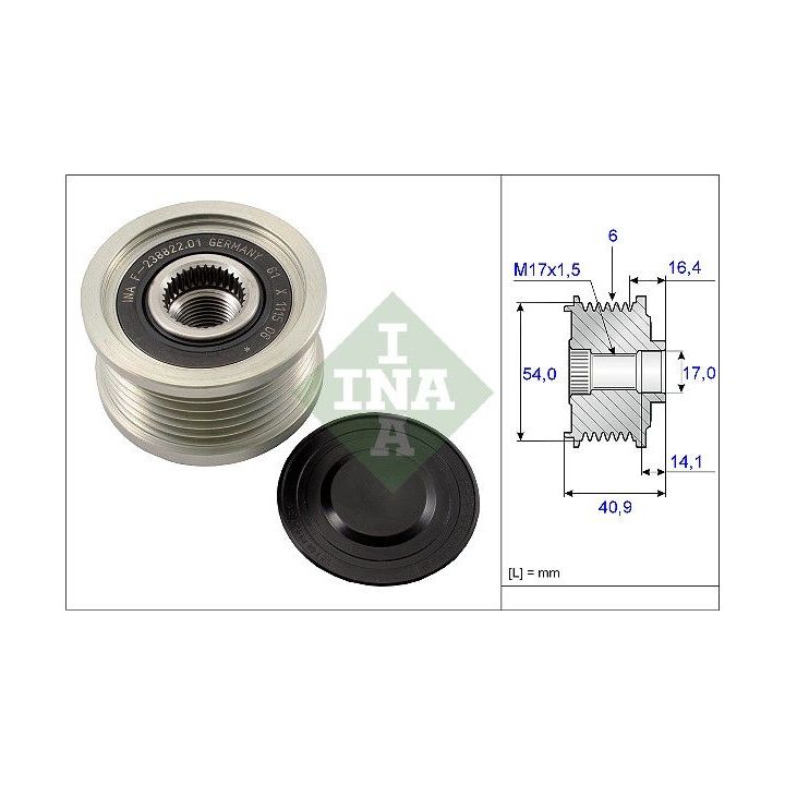 Laisvos eigos sankaba, kint. sr. generatorius INA 535 0112 10