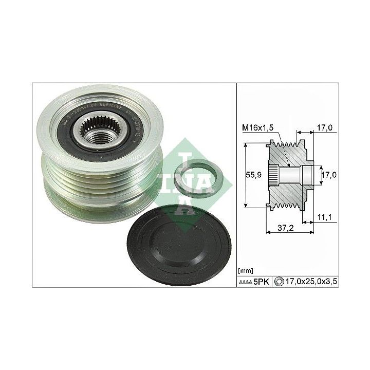 Laisvos eigos sankaba, kint. sr. generatorius INA 535 0116 10