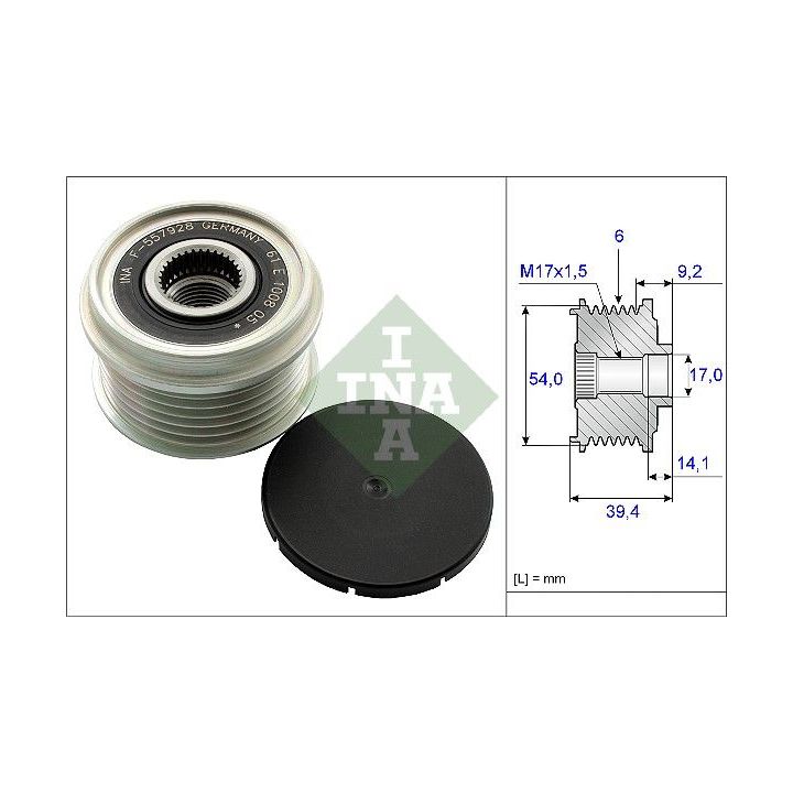 Laisvos eigos sankaba, kint. sr. generatorius INA 535 0151 10