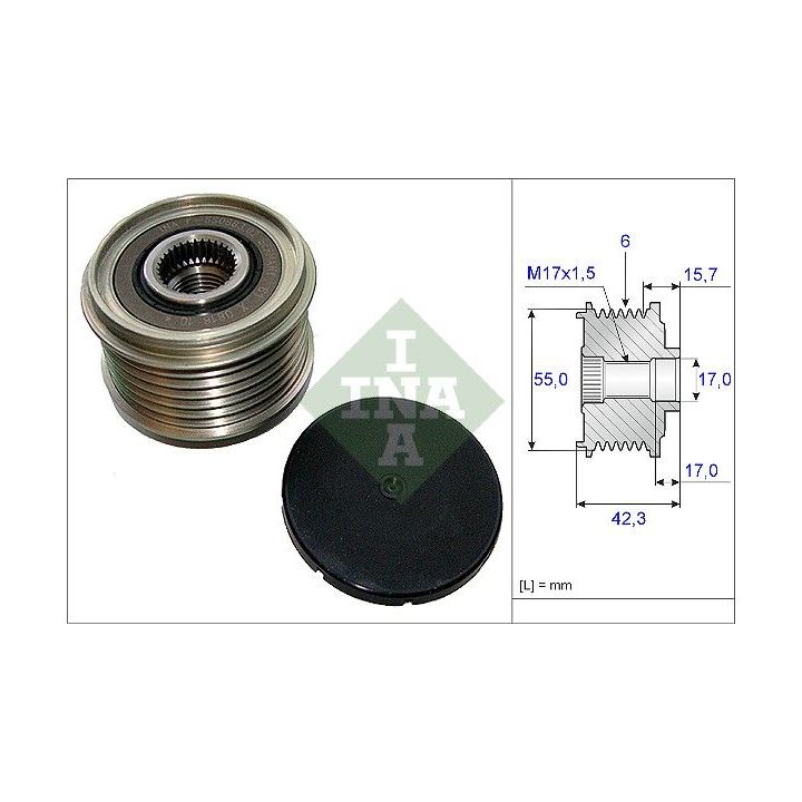 Laisvos eigos sankaba, kint. sr. generatorius INA 535 0154 10