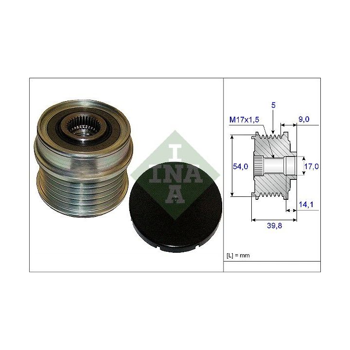 Laisvos eigos sankaba, kint. sr. generatorius INA 535 0171 10