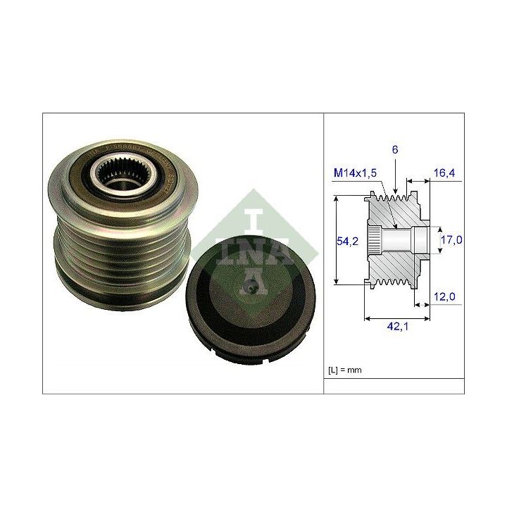 Laisvos eigos sankaba, kint. sr. generatorius INA 535 0181 10