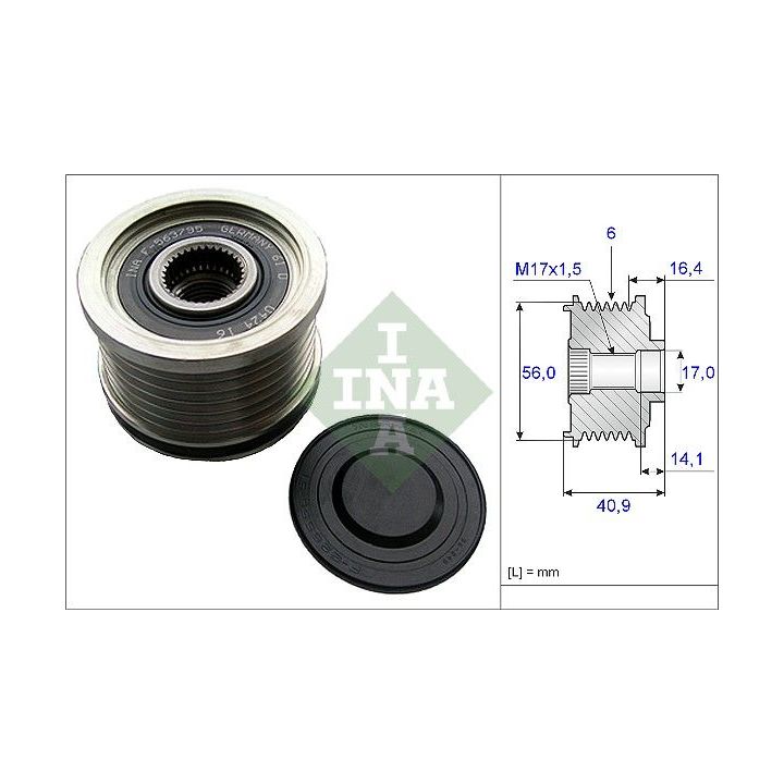 Laisvos eigos sankaba, kint. sr. generatorius INA 535 0213 10