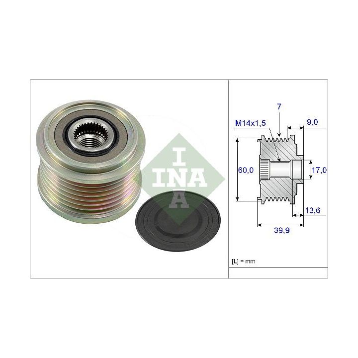 Laisvos eigos sankaba, kint. sr. generatorius INA 535 0215 10