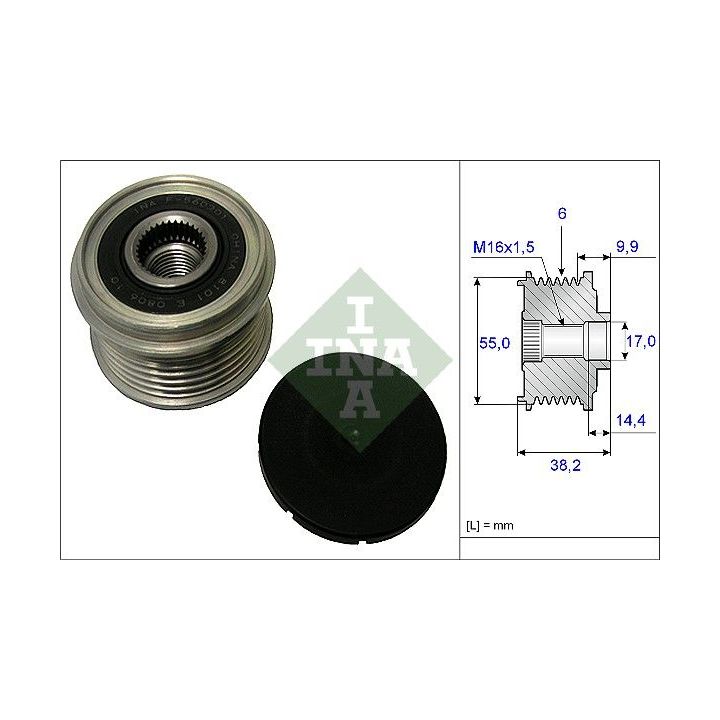 Laisvos eigos sankaba, kint. sr. generatorius INA 535 0216 10