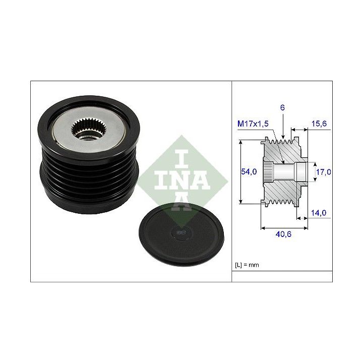 Laisvos eigos sankaba, kint. sr. generatorius INA 535 0230 10