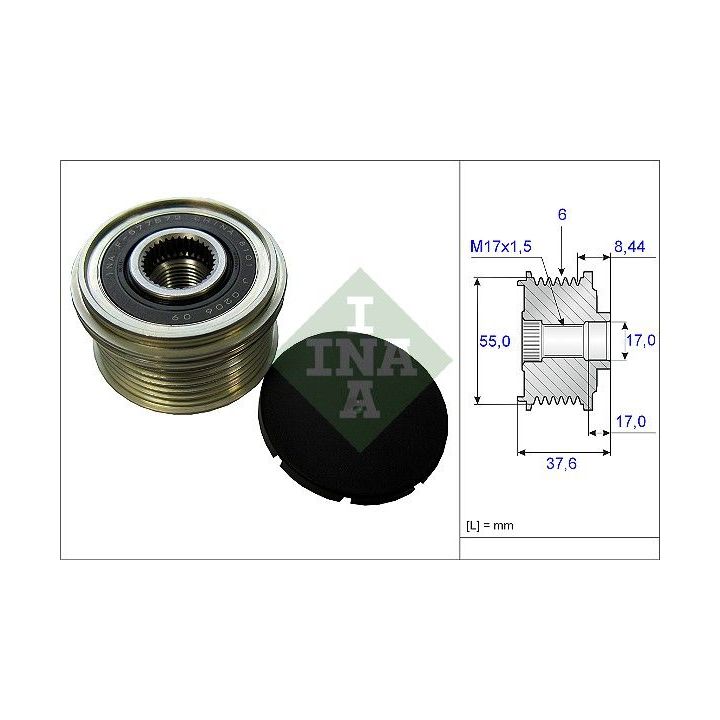 Laisvos eigos sankaba, kint. sr. generatorius INA 535 0246 10