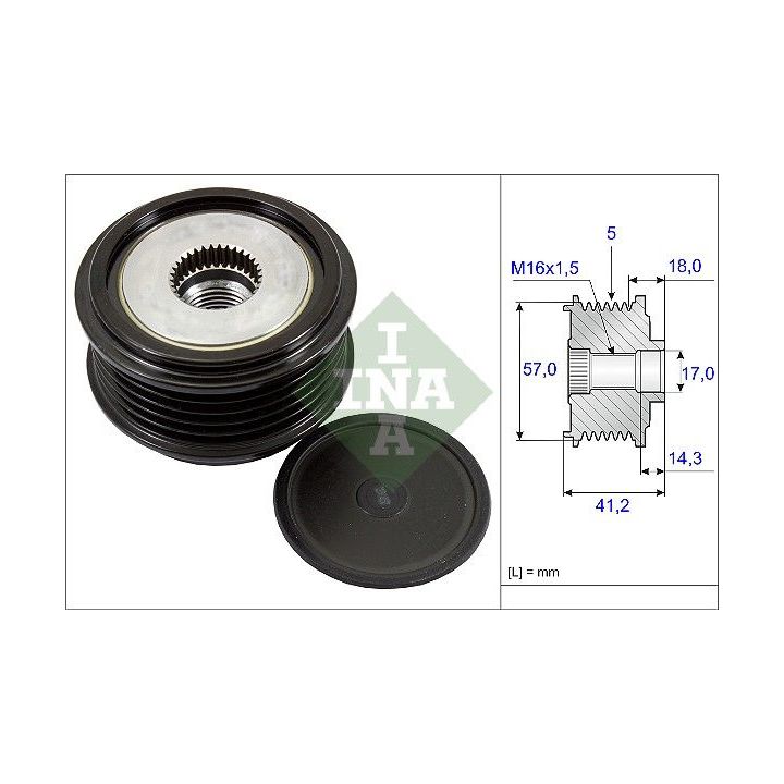 Laisvos eigos sankaba, kint. sr. generatorius INA 535 0248 10