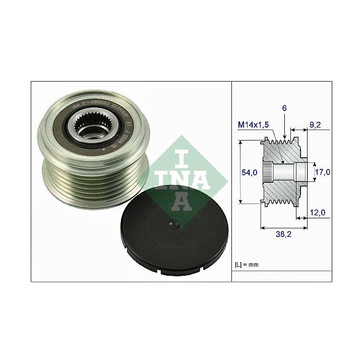 Laisvos eigos sankaba, kint. sr. generatorius INA 535 0263 10